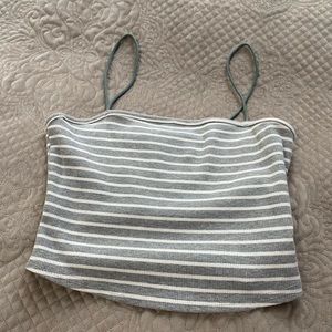 Striped crop top